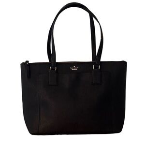 Kate Spade New York Large Cameron Tote in Black with Gold Hardware
